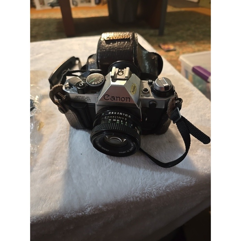 Classic Canon AE-1 Program Camera Bundle with 50mm Lens & Protective Carryโ Case